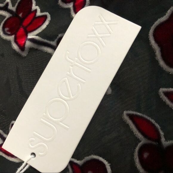 Superfoxx Sheer Velvet Burnout Mesh Dress NWT S - Picture 10 of 10